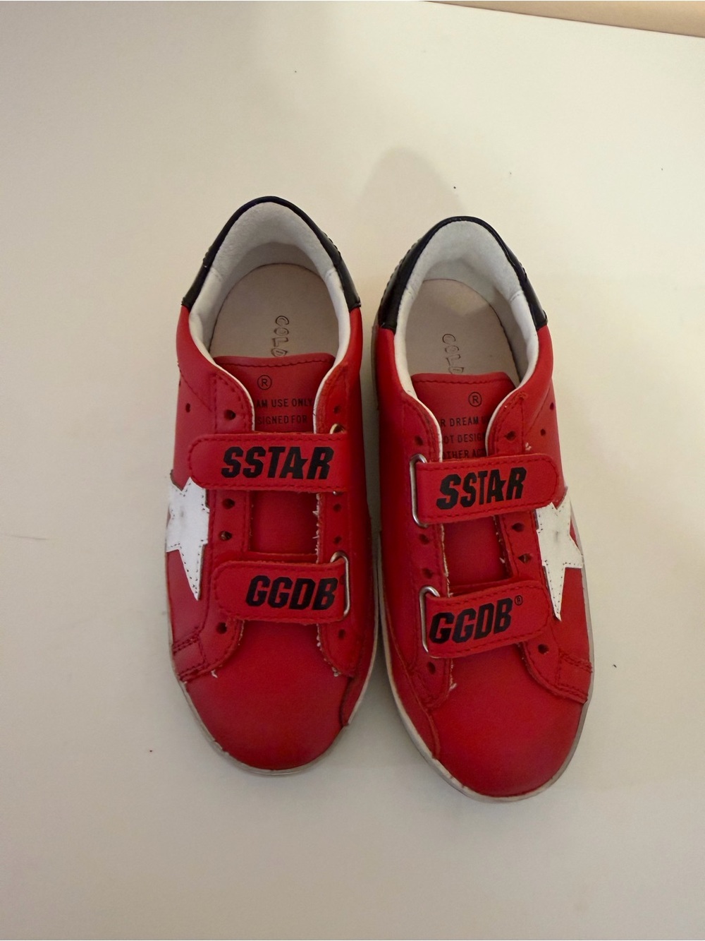 Golden Goose Kids Red Star Strap Sneakers